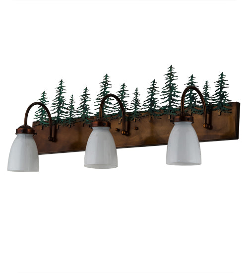 30" Wide Tall Pines 3 Light Vanity