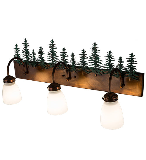 30" Wide Tall Pines 3 Light Vanity