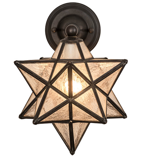 10"W Moravian Star Wall Sconce