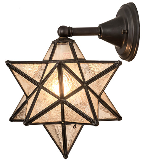 10"W Moravian Star Wall Sconce