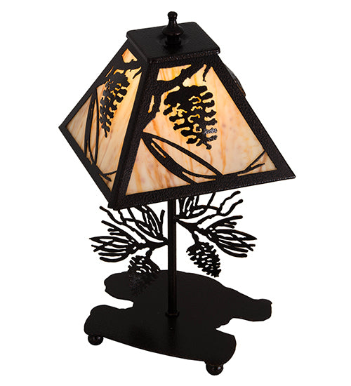 15"H Whispering Pines Accent Lamp