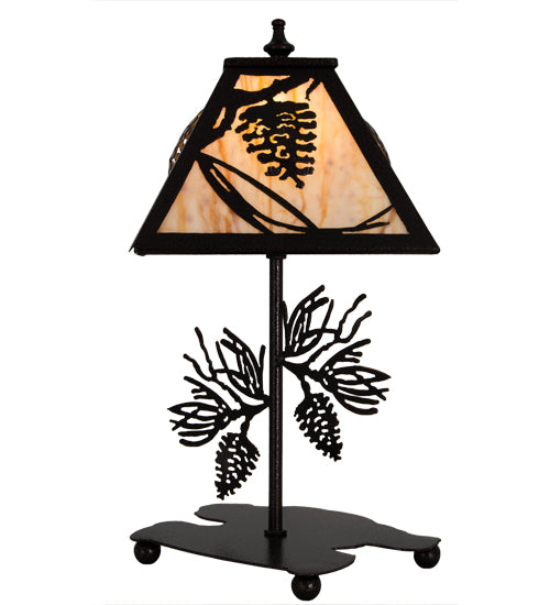 15"H Whispering Pines Accent Lamp