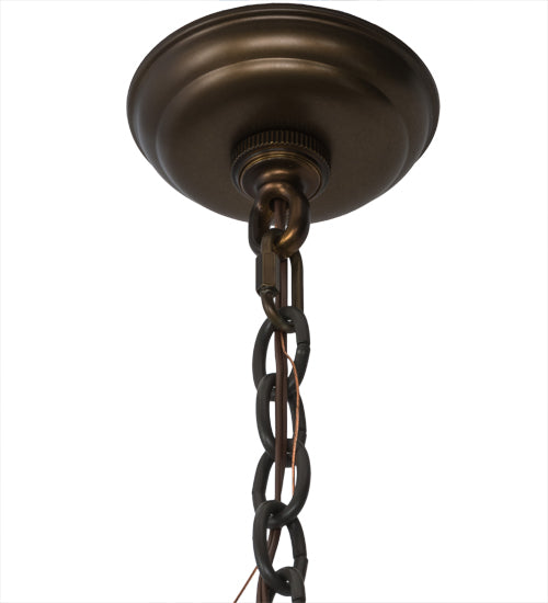 48" Wide Acorn Branch 4 Light Chandelier