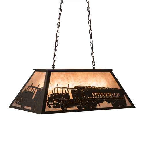 33"L Personalized Fitzgerald Oblong Pendant