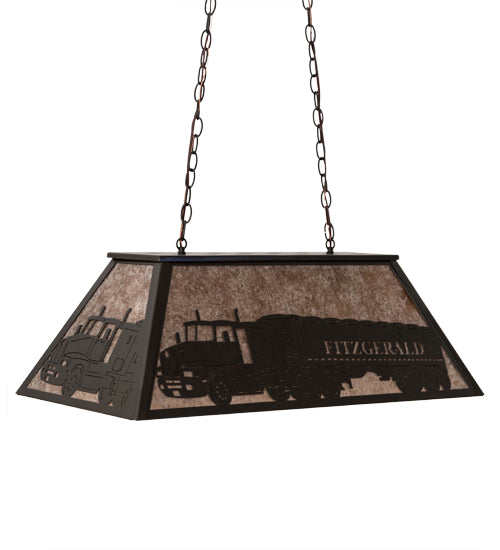 33"L Personalized Fitzgerald Oblong Pendant