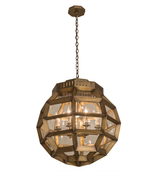 26"W Armoury Globe Pendant