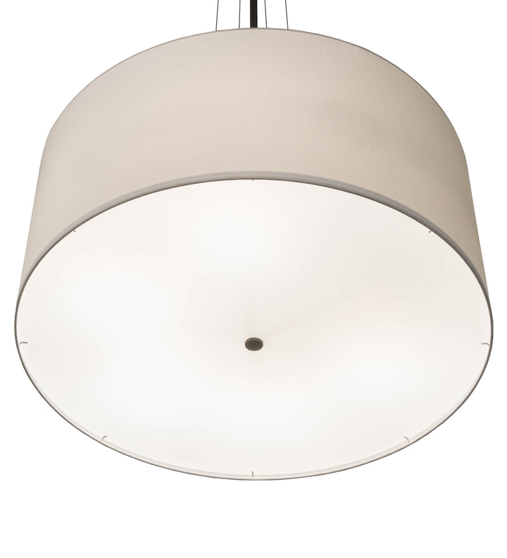 36" Wide Cilindro White Textrene Pendant