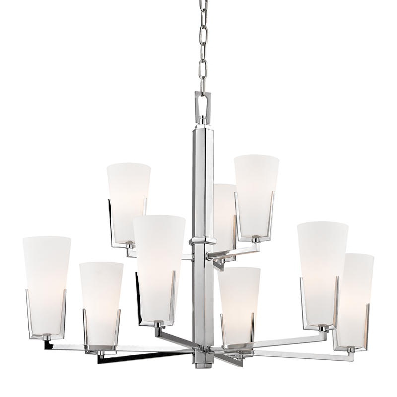 Upton Chandelier 25" - Polished Chrome