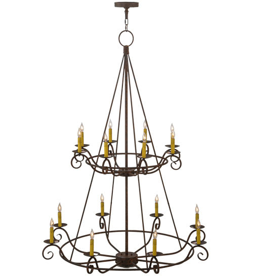 45"W Estrella 16 Lt Two Tier Chandelier