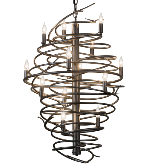 24"W Cyclone 13 Lt Chandelier