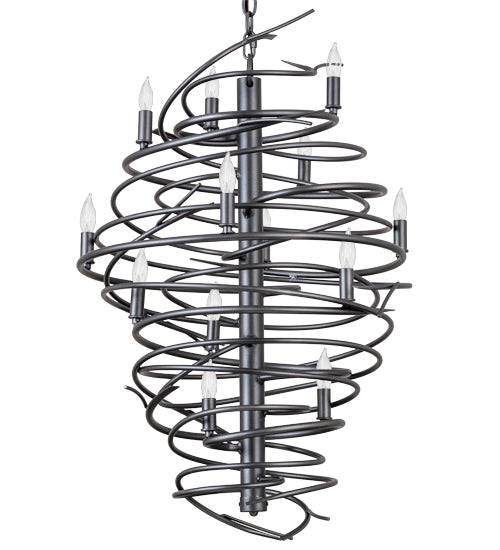 24"W Cyclone 13 Lt Chandelier