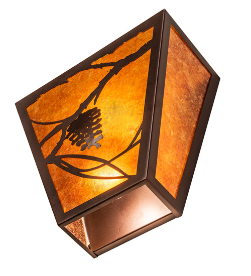 13" Wide Whispering Pines Wall Sconce