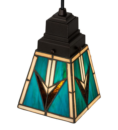 5"Sq Valencia Mission Mini Pendant