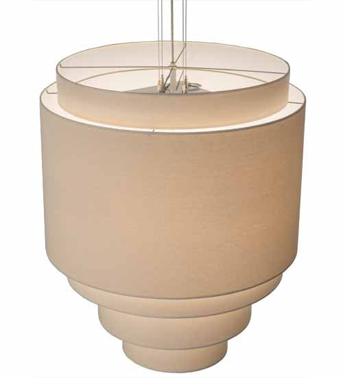 31"W Cilindro 5 Tier Textrene Pendant