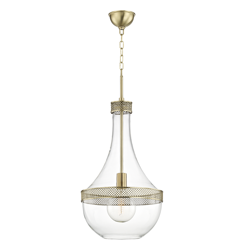 Hagen Pendant 29" - Aged Brass