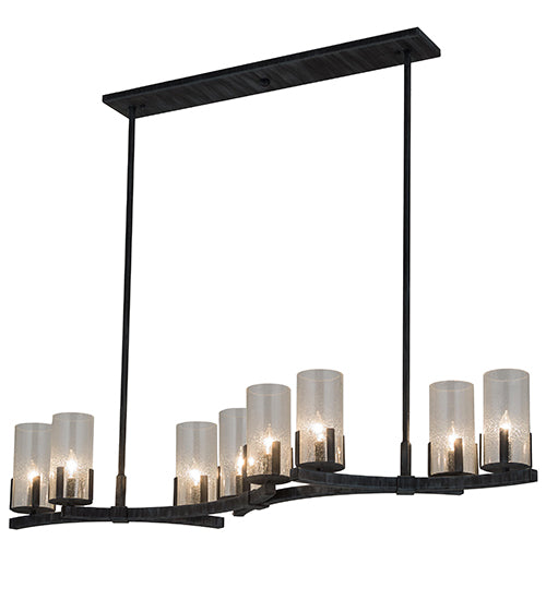 53" Long Cero 8 Light Oblong Chandelier