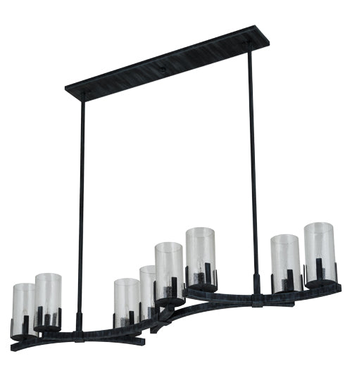 53" Long Cero 8 Light Oblong Chandelier