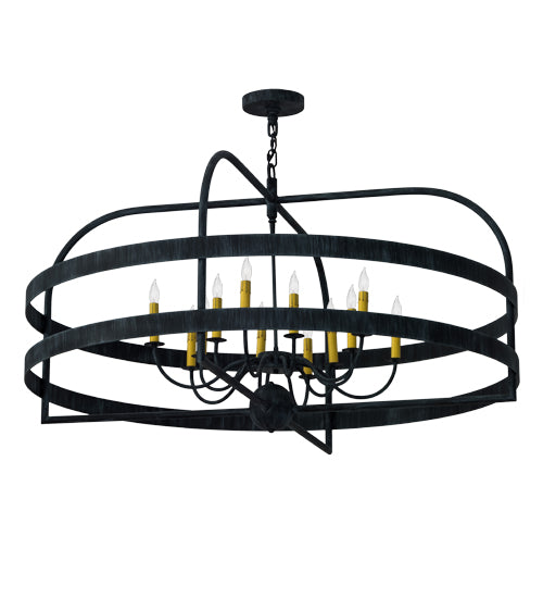 48" Wide Aldari 12 Light Chandelier