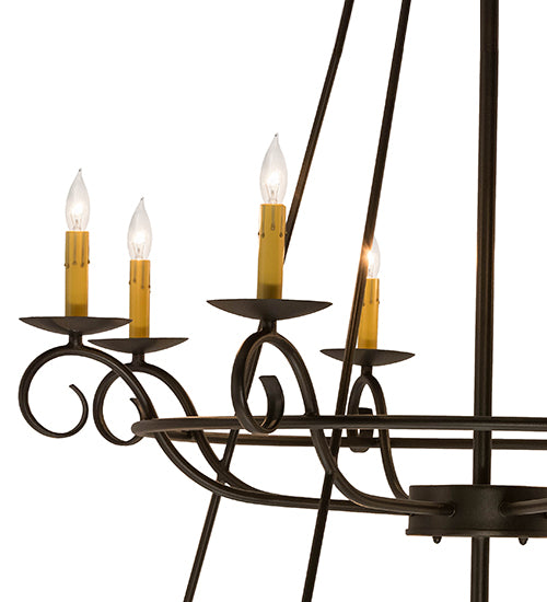 54" Wide Estrella 16 Light Two Tier Chandelier