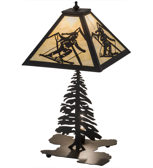 22"H Alpine W/Lighted Base Table Lamp