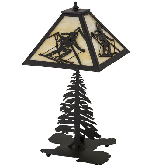 22"H Alpine W/Lighted Base Table Lamp