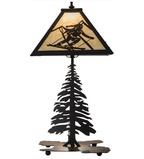 22"H Alpine W/Lighted Base Table Lamp