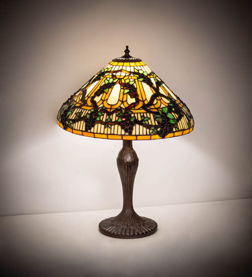 23" High Jeweled Grape Table Lamp