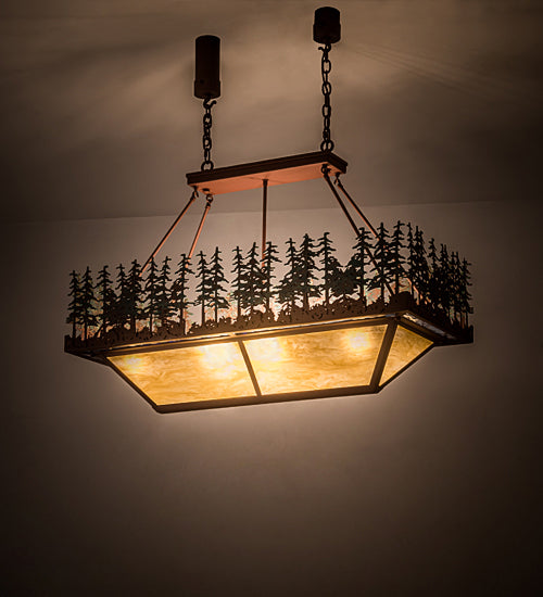 42" Pine Lake Oblong Inverted Pendant