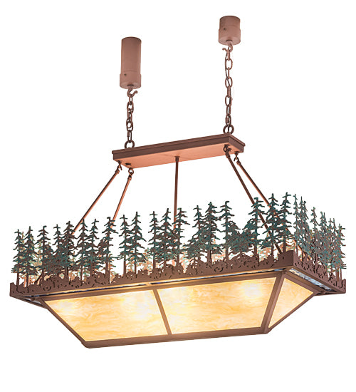 42" Pine Lake Oblong Inverted Pendant