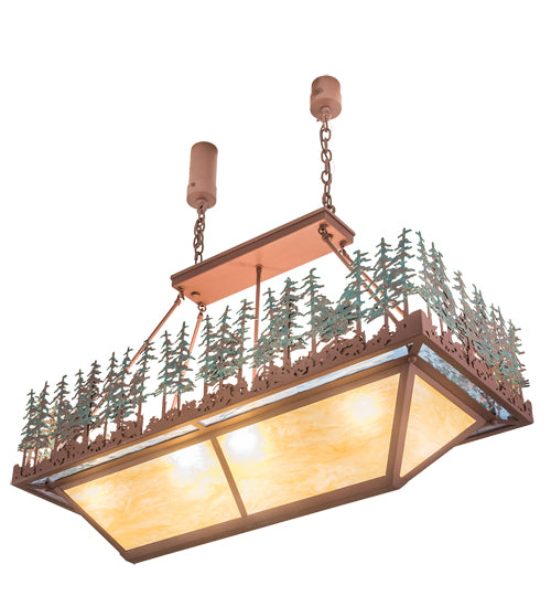 42" Pine Lake Oblong Inverted Pendant