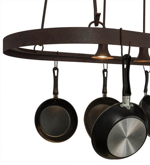 55" Long Harmony 3 Light Pot Rack