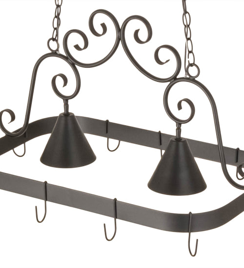 32" Long Elana 2 Light Pot Rack