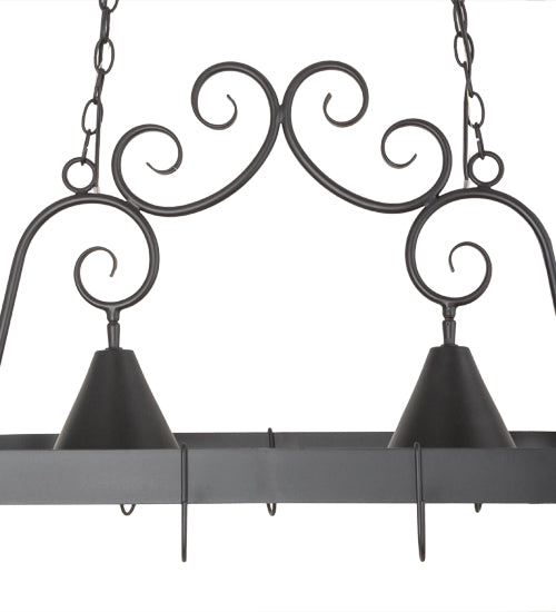 32" Long Elana 2 Light Pot Rack