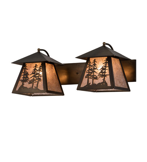 24" Wide Tall Pines 2 Light Vanity Light