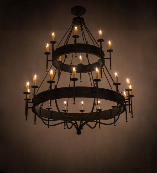 72" Wide Marta 24 Light Two Tier Chandelier