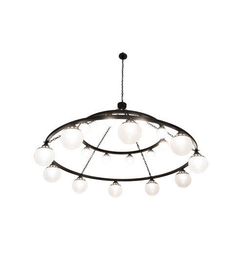 96"W Bola Tavern 20 Lt Two Tier Chandelier