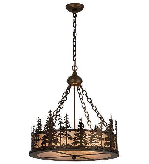 23"W Tall Pines Inverted Pendant