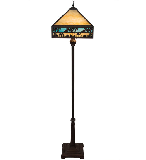 67.5"H Camel Mission Floor Lamp