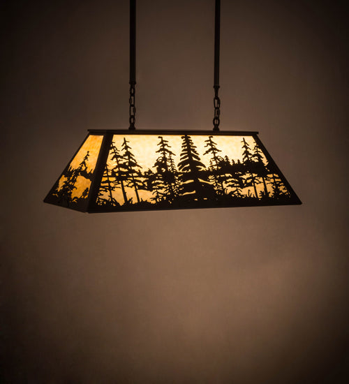 36"L Tall Pines Oblong Pendant