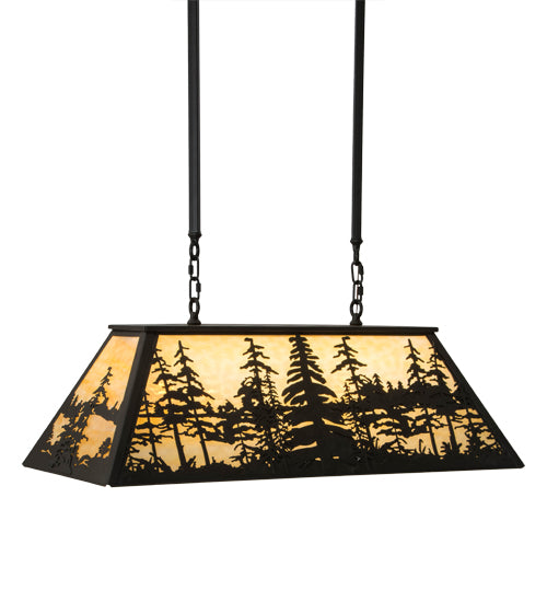 36"L Tall Pines Oblong Pendant