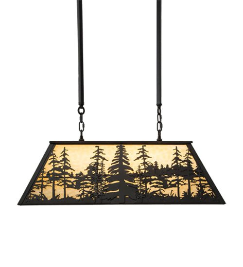 36"L Tall Pines Oblong Pendant