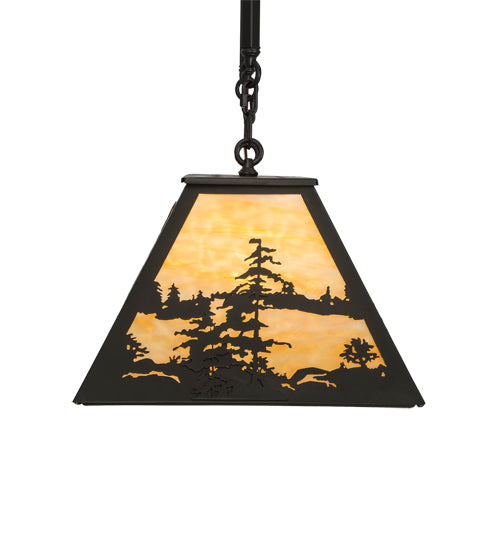 36"L Tall Pines Oblong Pendant