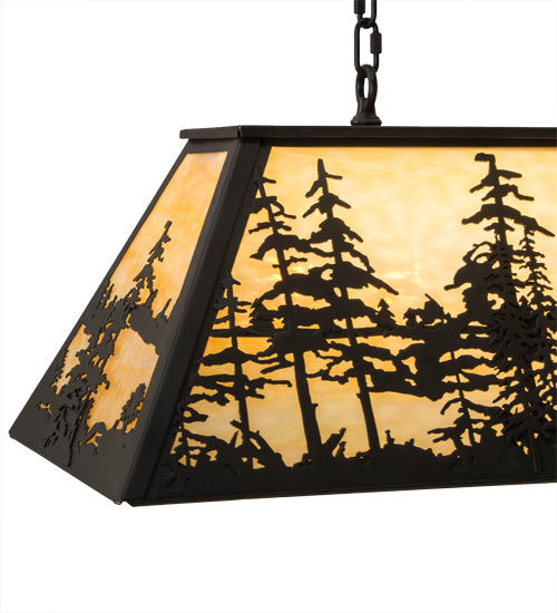 36"L Tall Pines Oblong Pendant