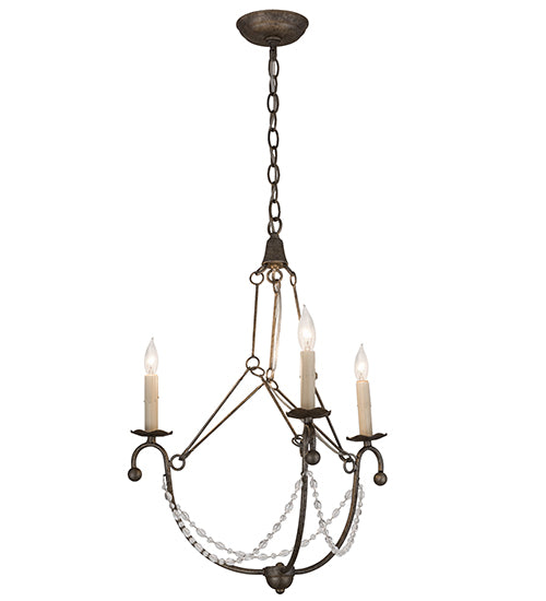 22"W Kaitlynn 3 Lt Chandelier