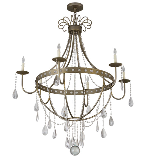 42"W Azaleia 6 Lt Chandelier