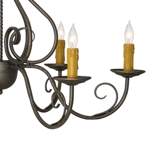 36" Wide Jenna 6 Light Chandelier