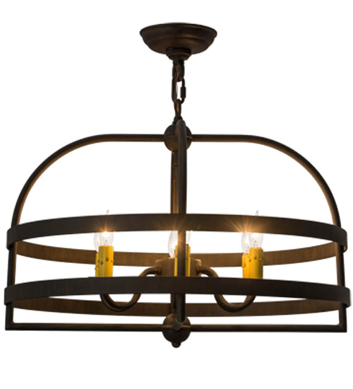 22"W Aldari 6 Lt Chandelier