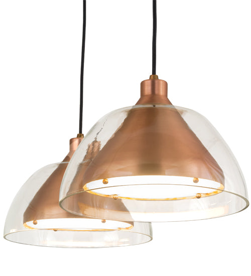 40"W Bisbee 5 Lt Cascading Pendant