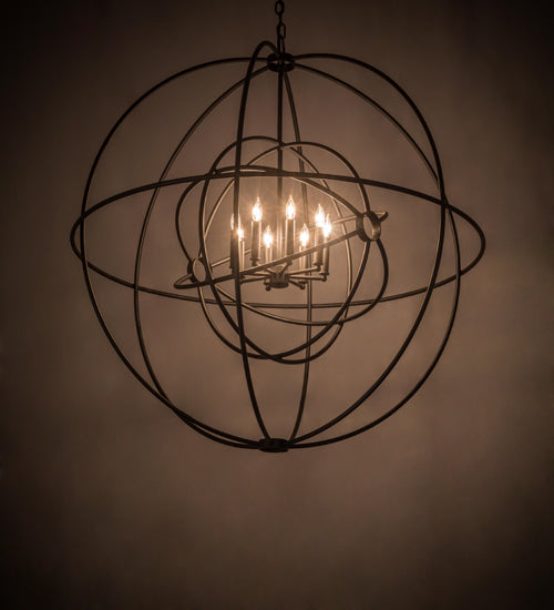 43"W Atom Enerjisi 8 Lt Chandelier