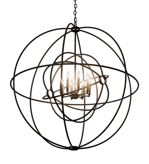 43"W Atom Enerjisi 8 Lt Chandelier